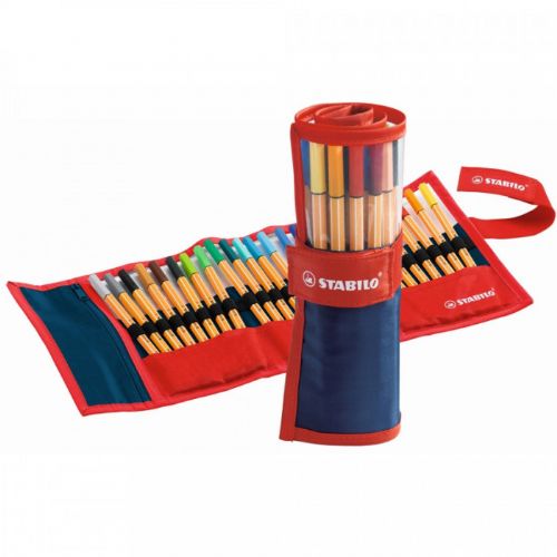 PENNE FINELINER POINT 88 ROTOLO 25 PZ COLORI STABILO 8825-021